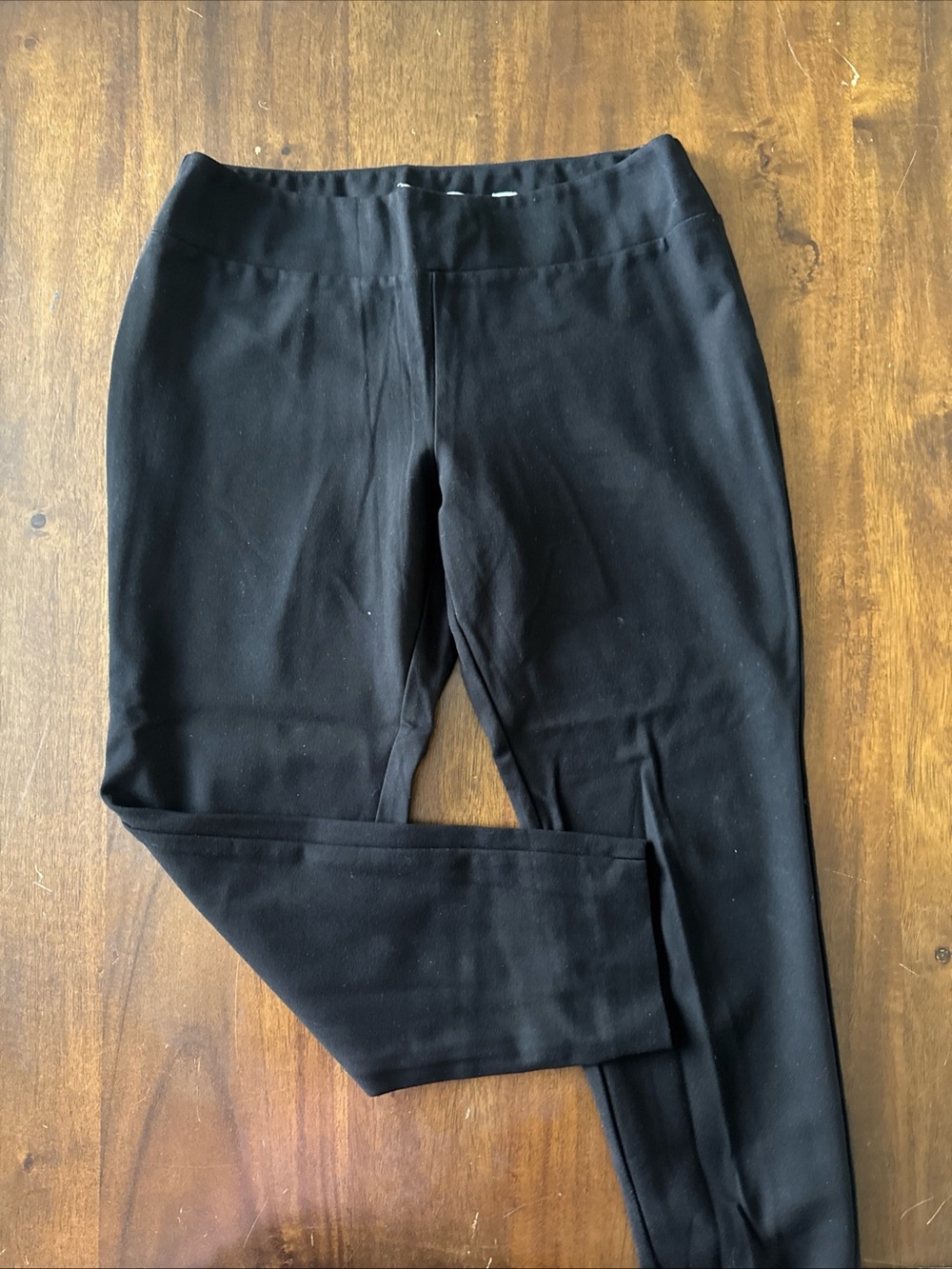 Lena Gabrielle Womens Black Pull On Stretch Cropped Pants Trousers 10 Taper Crop
